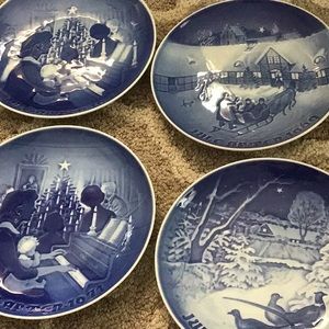4Christmas plates made in Denmark